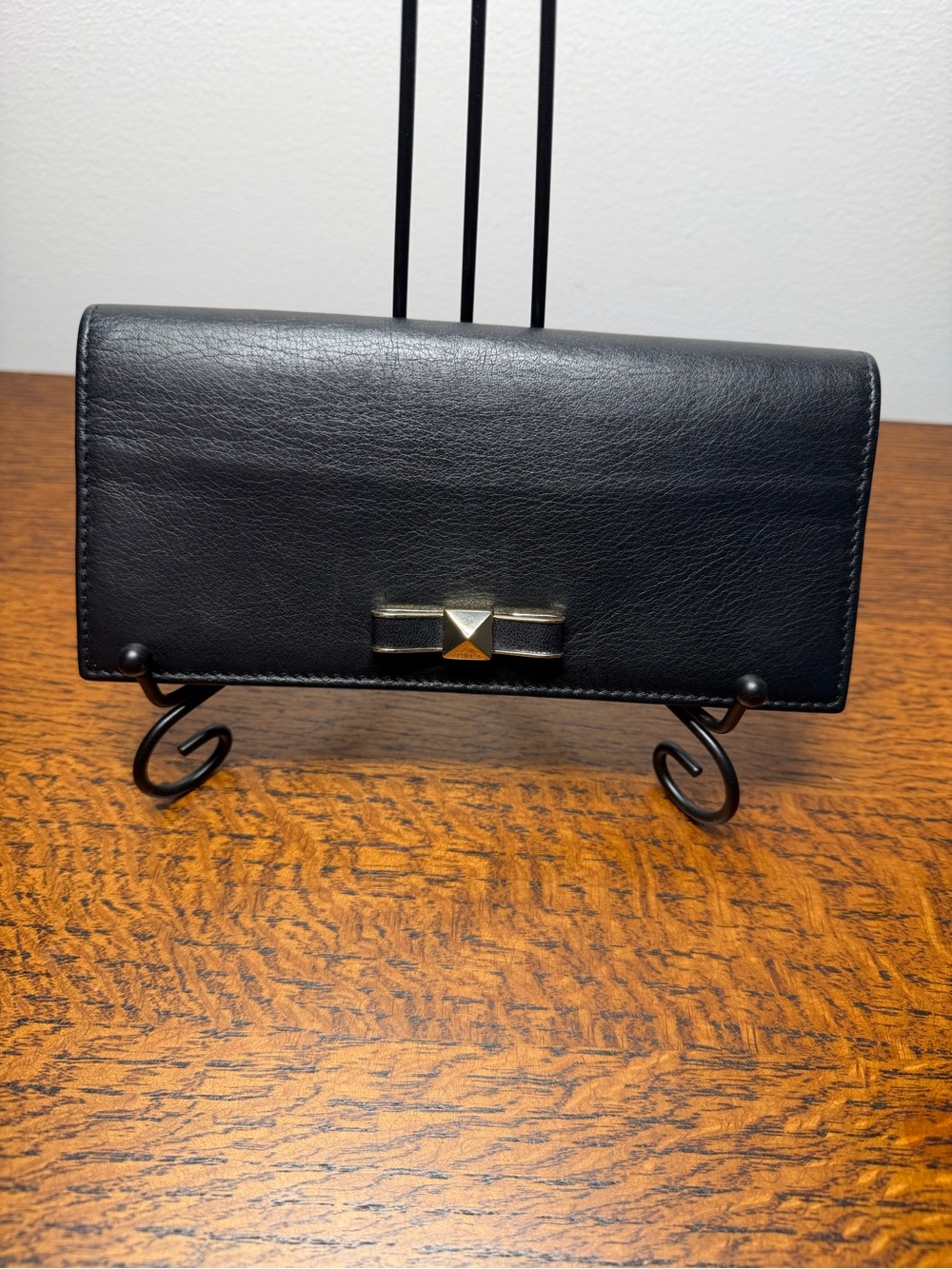 Furla Chantilly Black Saffiano Leather Continental Bifold Wallet